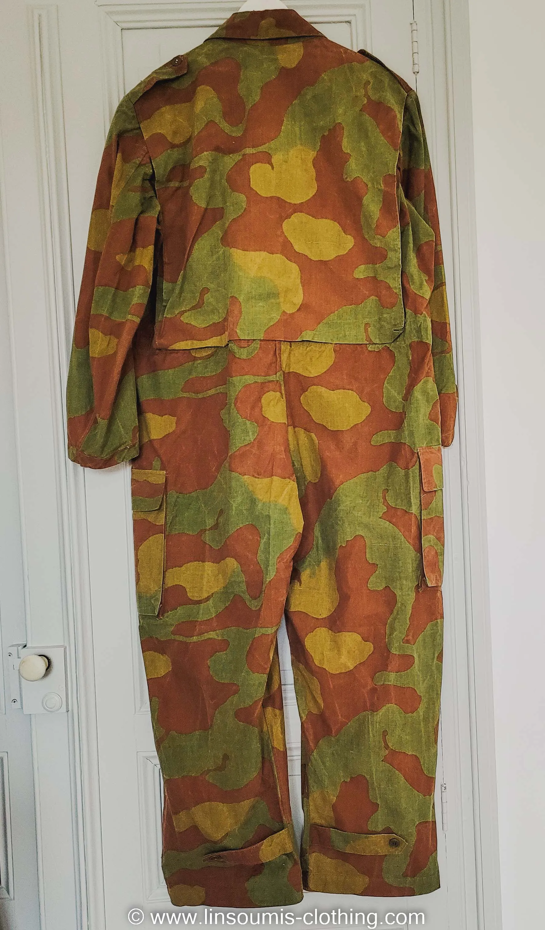 Italian  paratrooper tanker San Marco camo  coverall ww2 / combinaison italienne de para camo San Marco