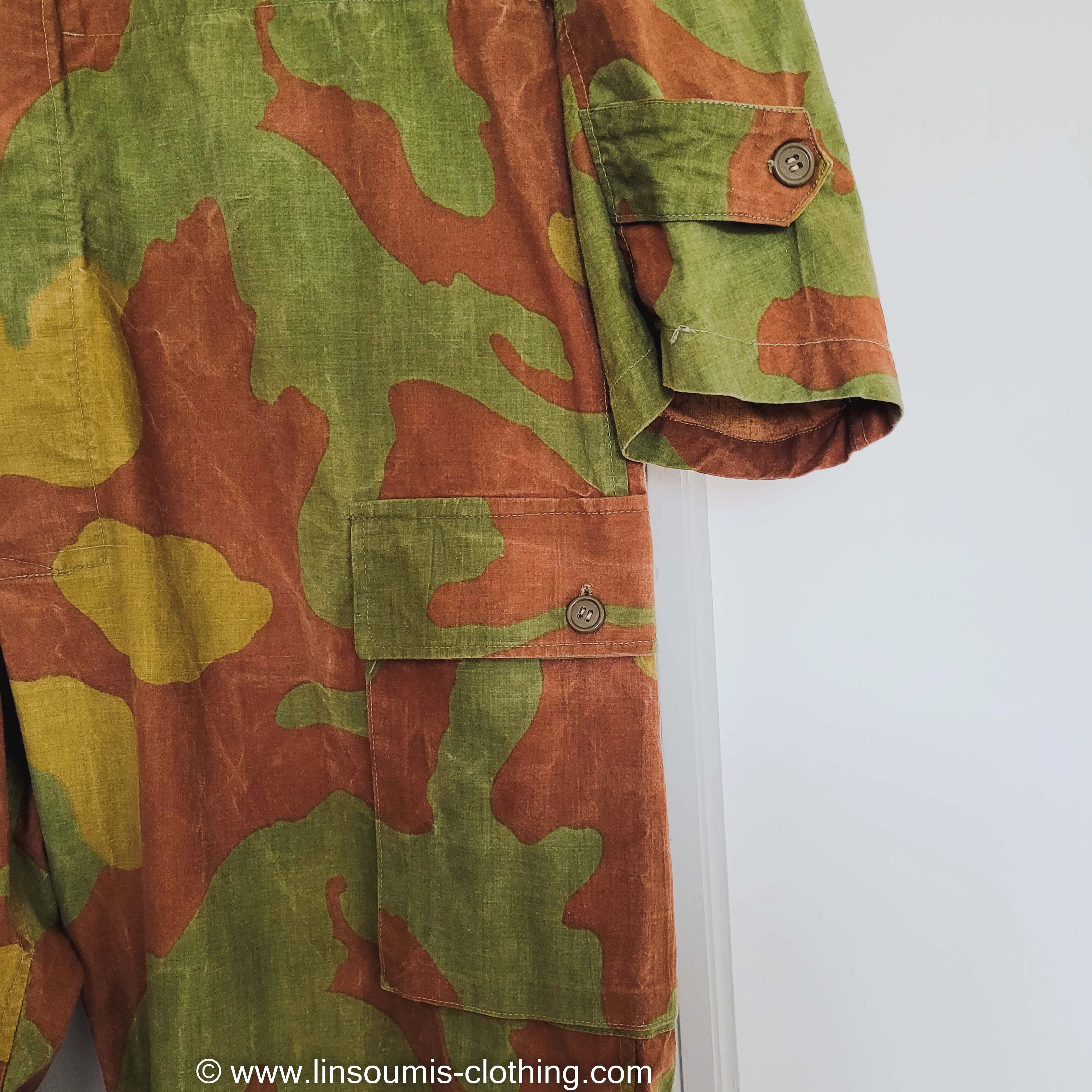 Italian  paratrooper tanker San Marco camo  coverall ww2 / combinaison italienne de para camo San Marco