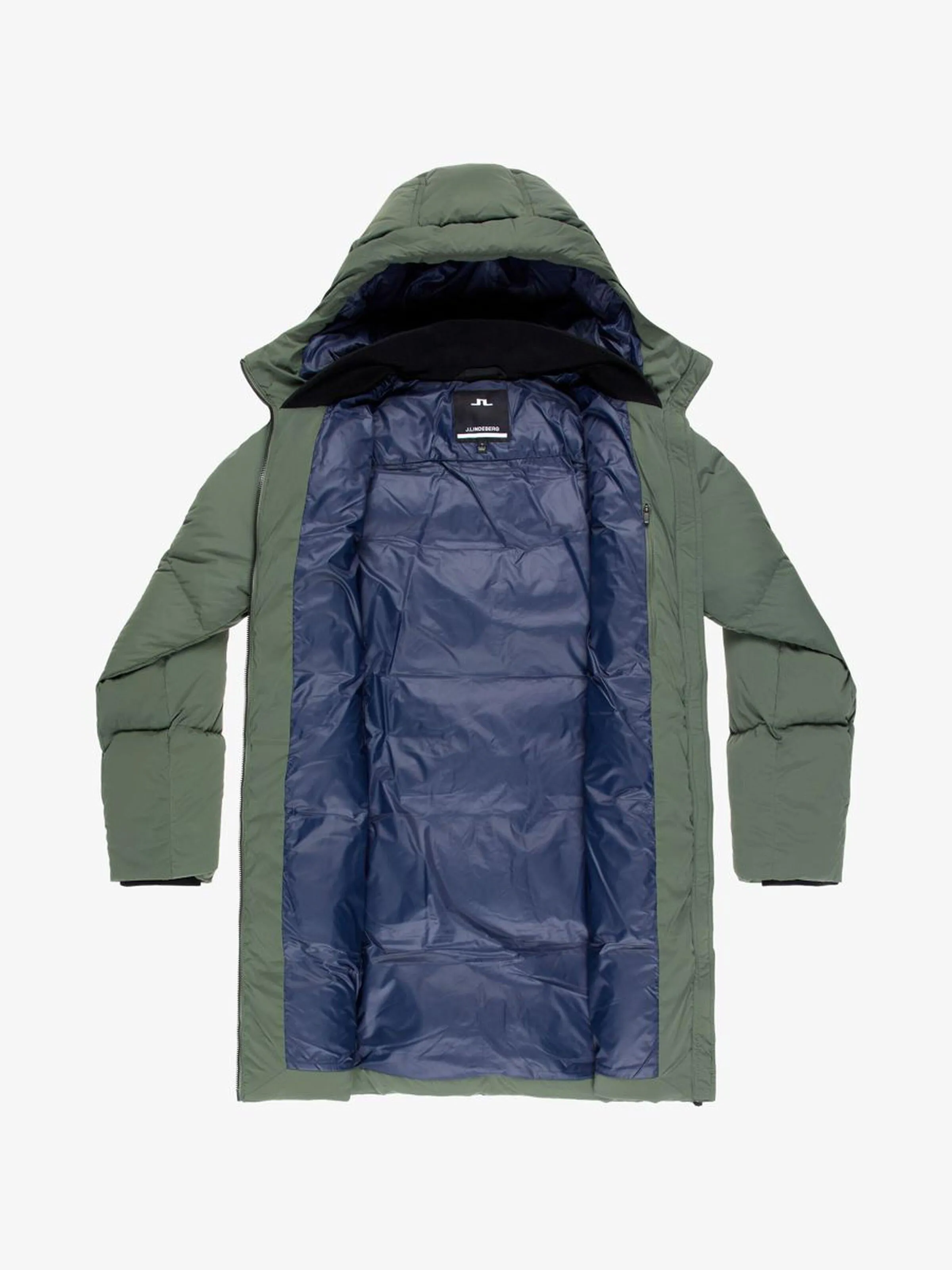 J.Lindeberg Womens Radiator Down Parka Coat - THYME GREEN