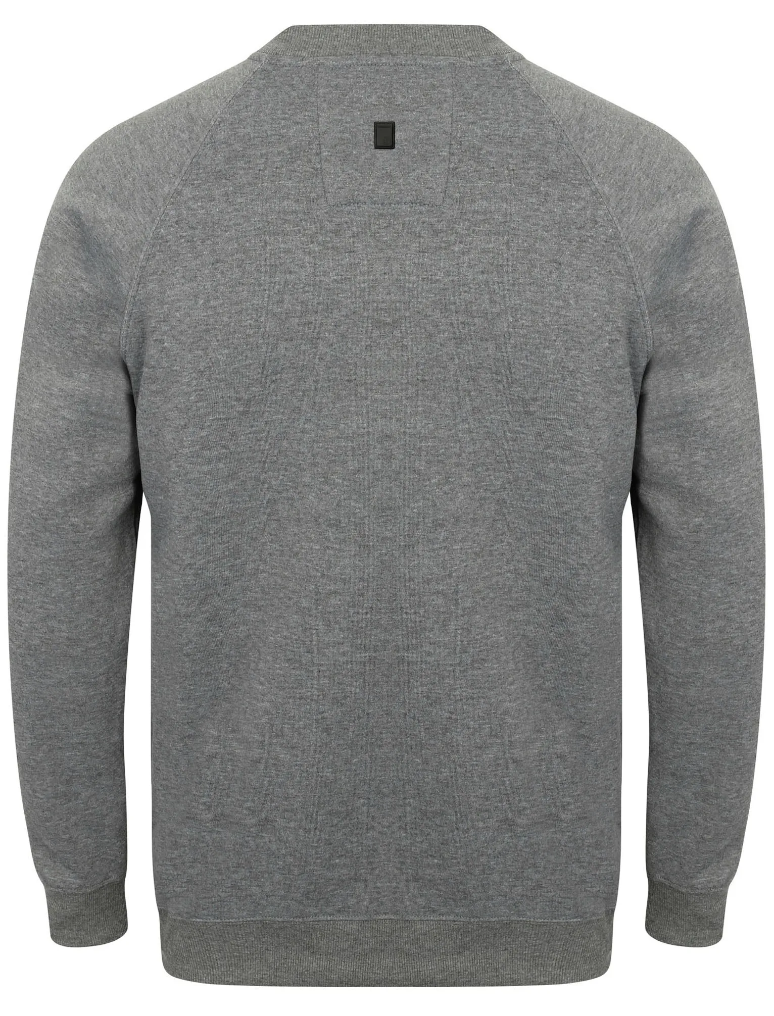 Johan Raglan Sleeve Crew Neck Sweatshirt in Mid Grey Marl - Dissident