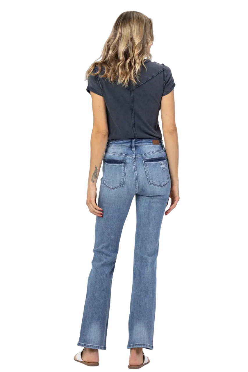 Judy Blue Women's High Waist Boot Cut Jeans