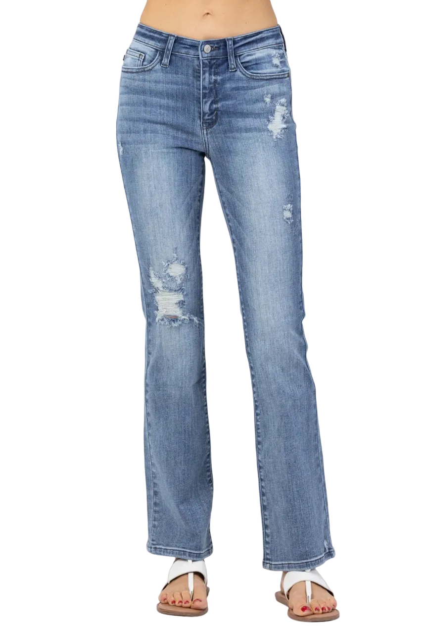 Judy Blue Women's High Waist Boot Cut Jeans