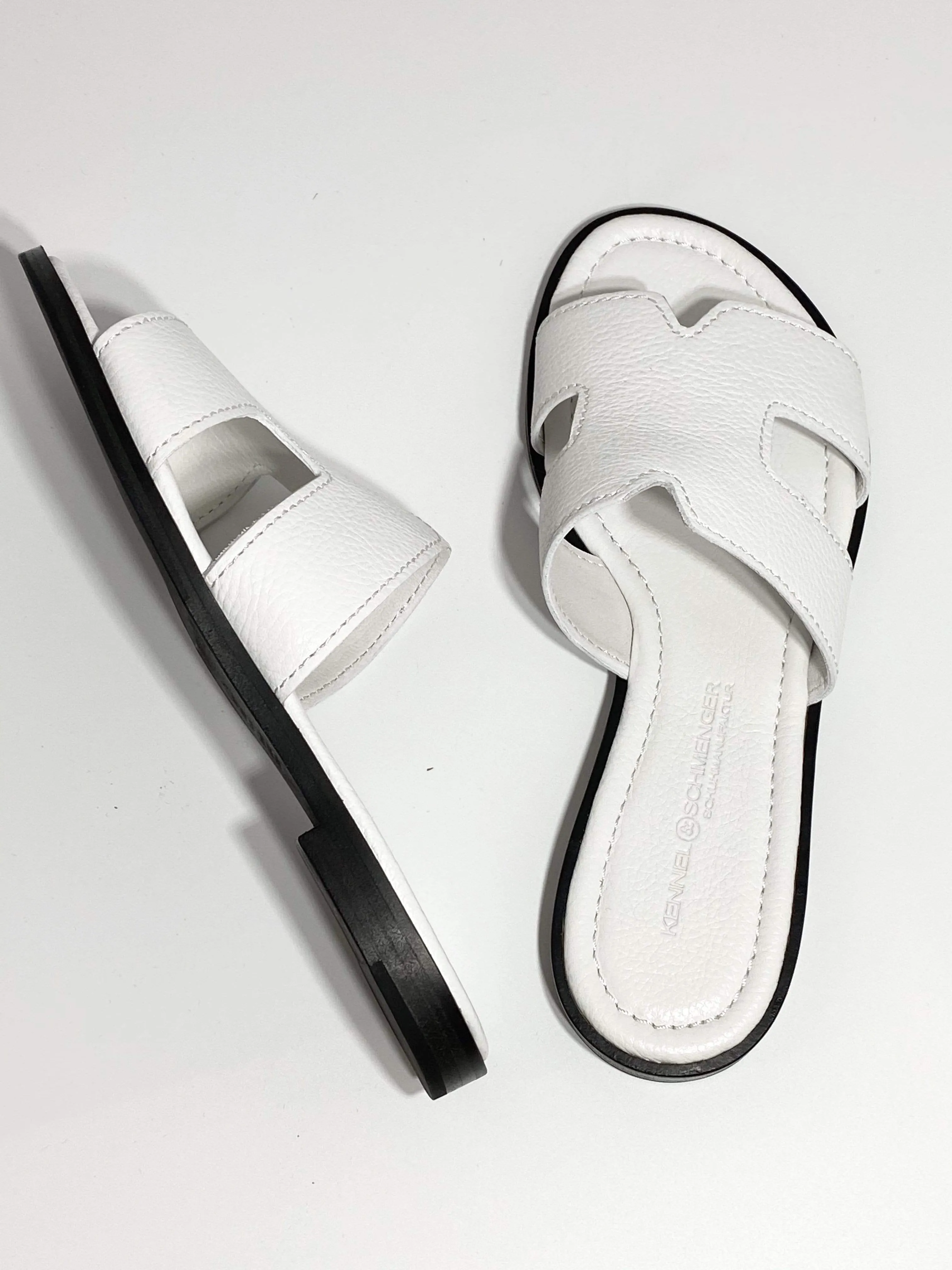 Kennel & Schmenger Kito White Flat Sandal  31-96650-223