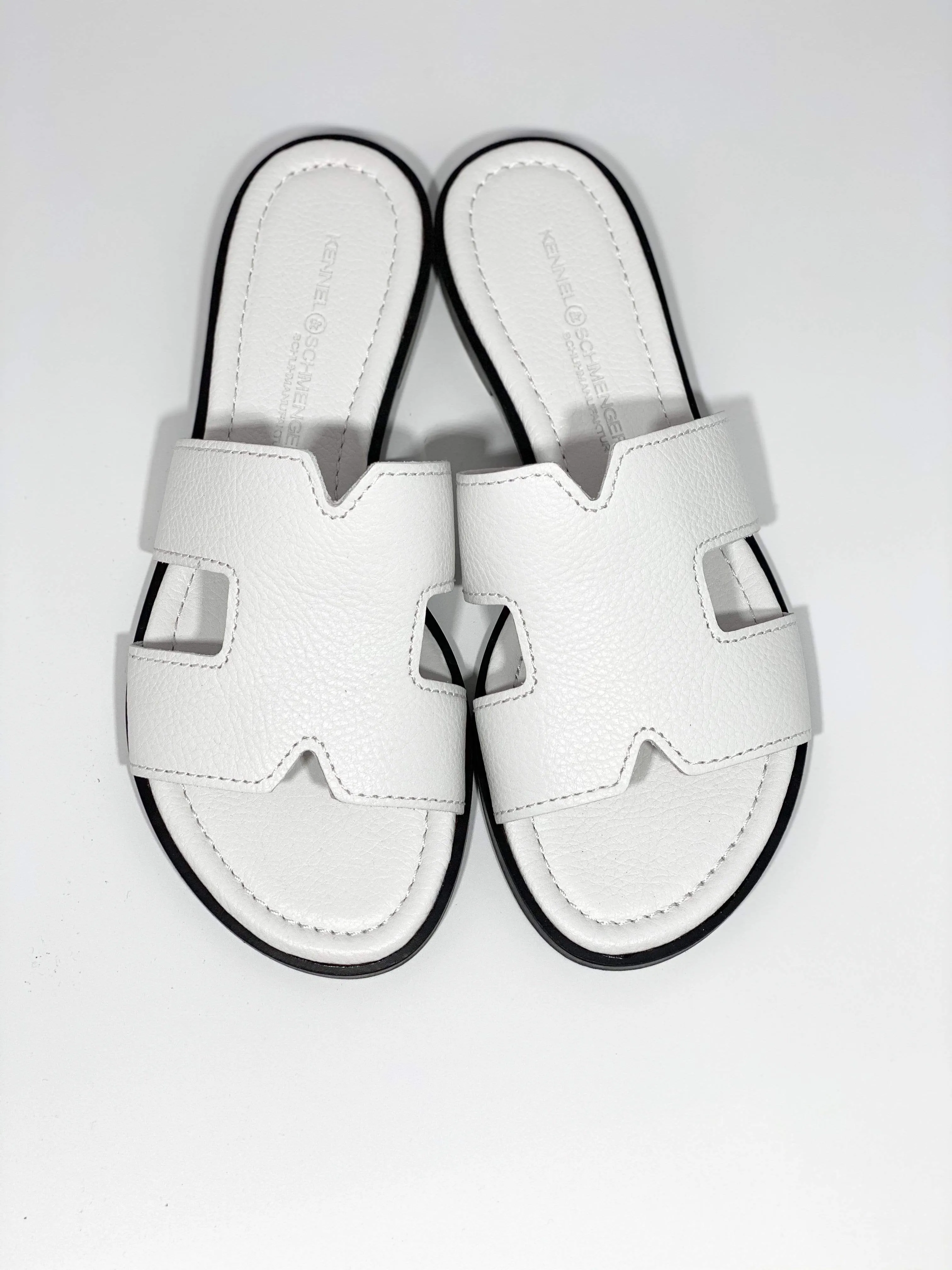 Kennel & Schmenger Kito White Flat Sandal  31-96650-223