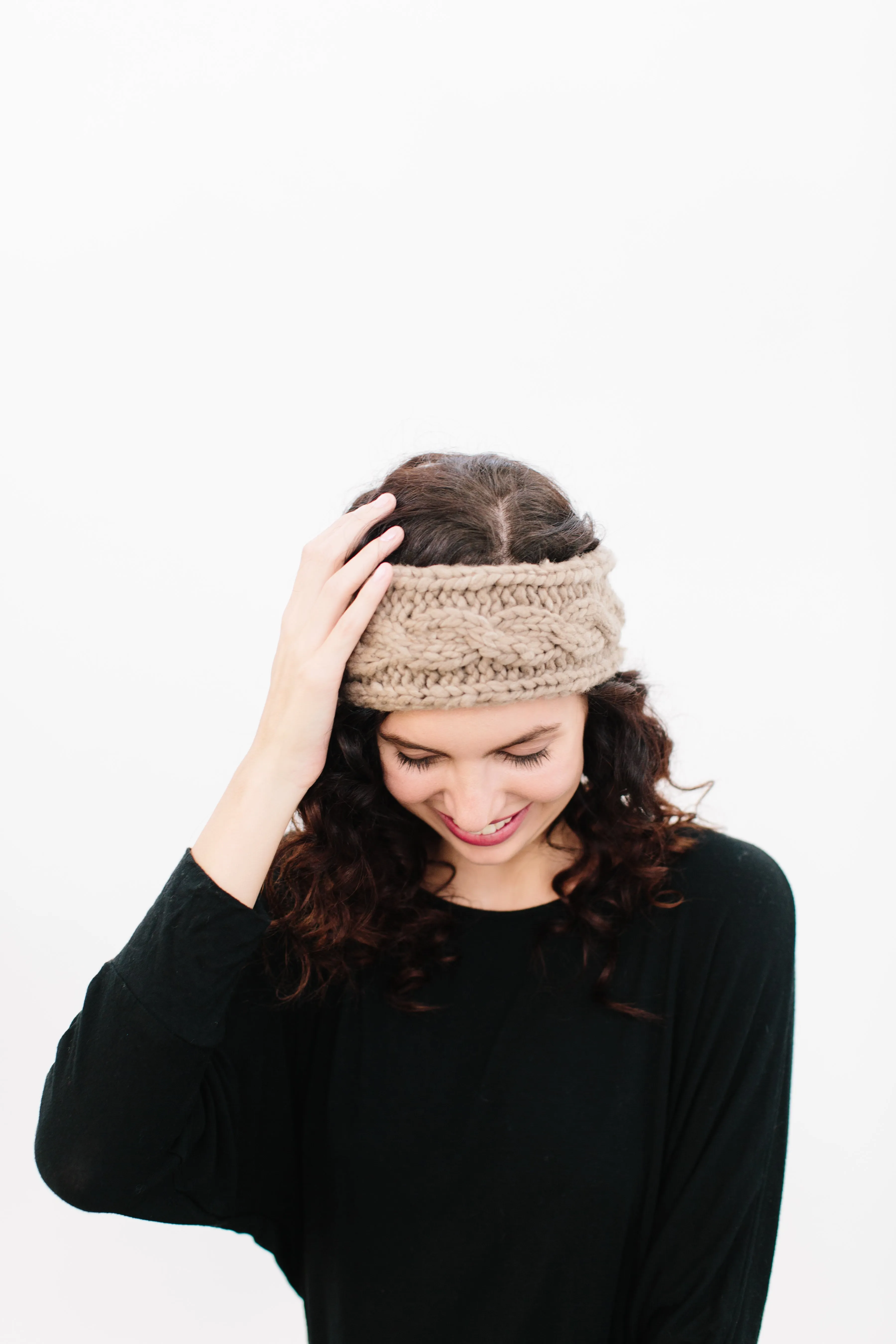 Knitting Pattern, Odette Cabled Headband