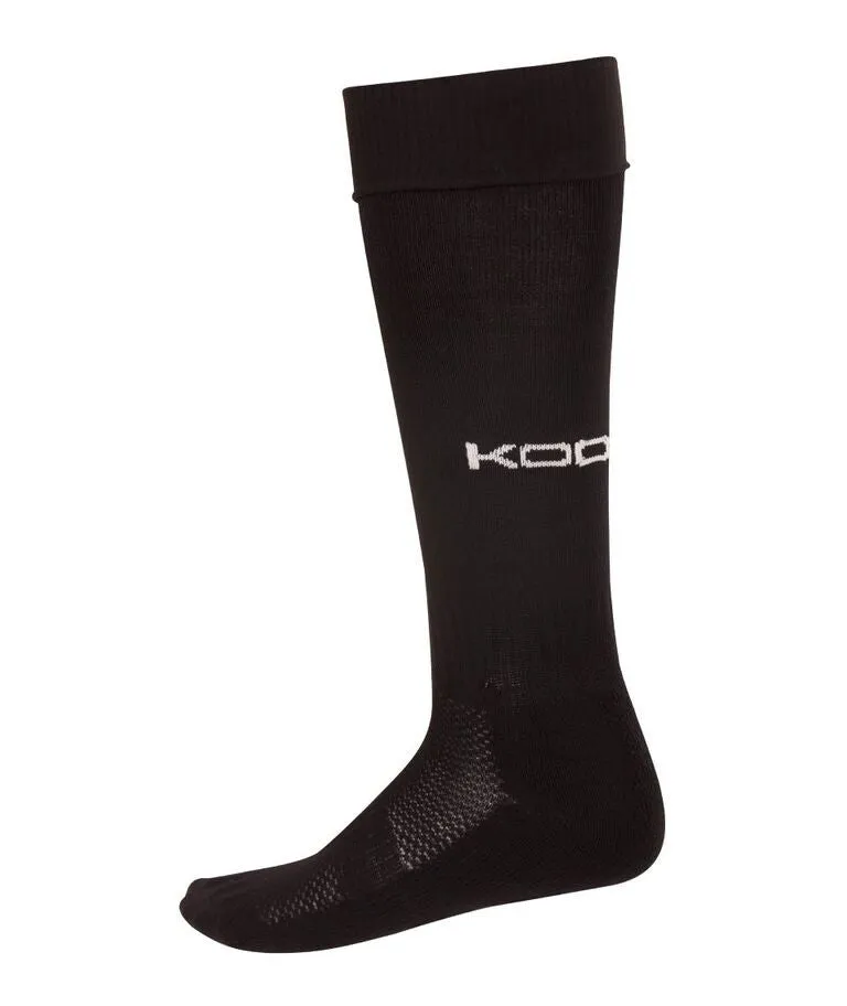 KOOGA MENS TEAMWEAR ESSENTIAL PLAIN BLACK MATCH SOCKS