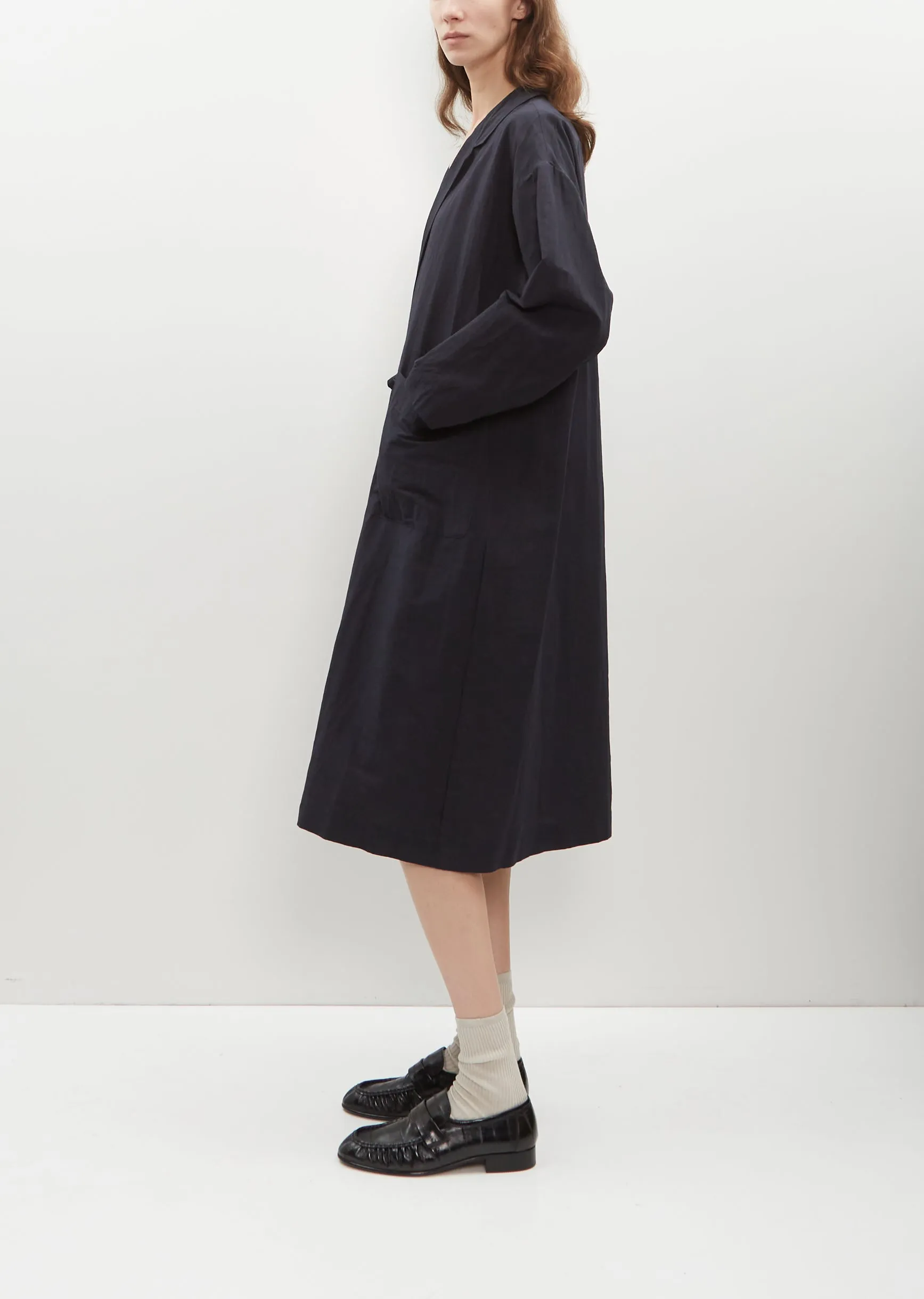 Lapel Collar Gown