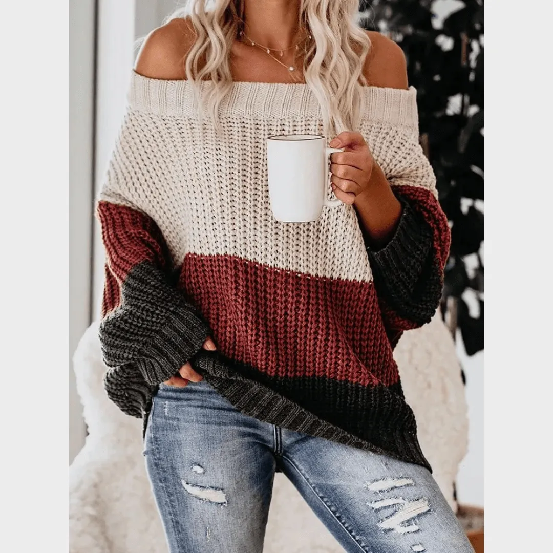 Large Striped Bohemian Sweater