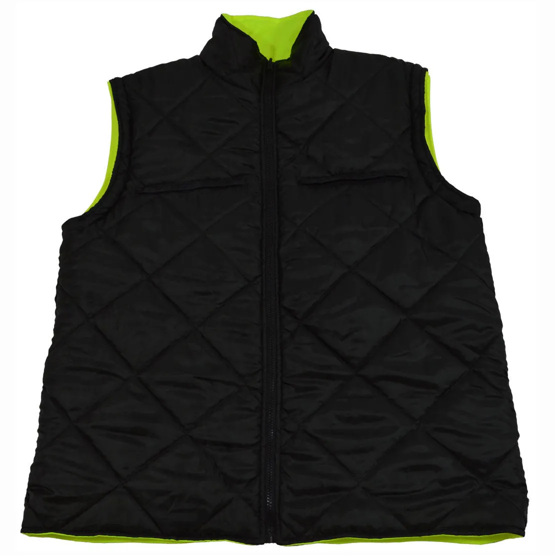 LBPJ6IN1-C3  ANSI Class 3 Lime / Black Two Tone Waterproof 6-IN-1 Jacket & Vest  (Two Class 3 Jackets In One)