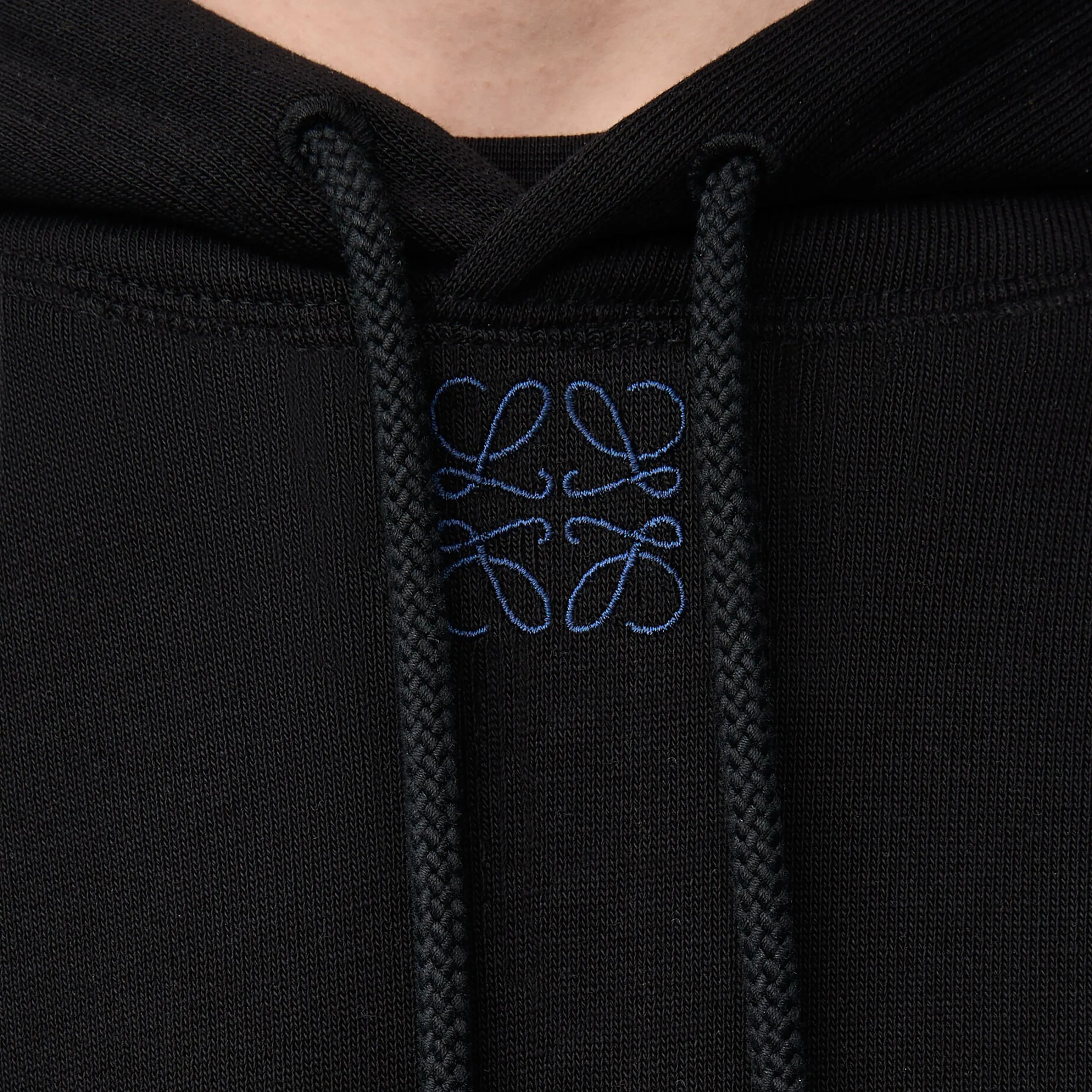 Loewe Anagram Embroidery Cotton Hoodie