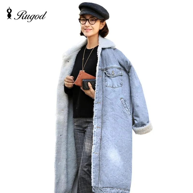 Long Denim Trench Coat