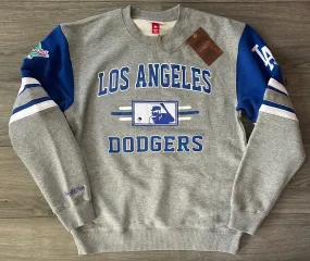 Los Angeles Dodgers Mitchell & Ness All over Crew Vintage Logo pullover