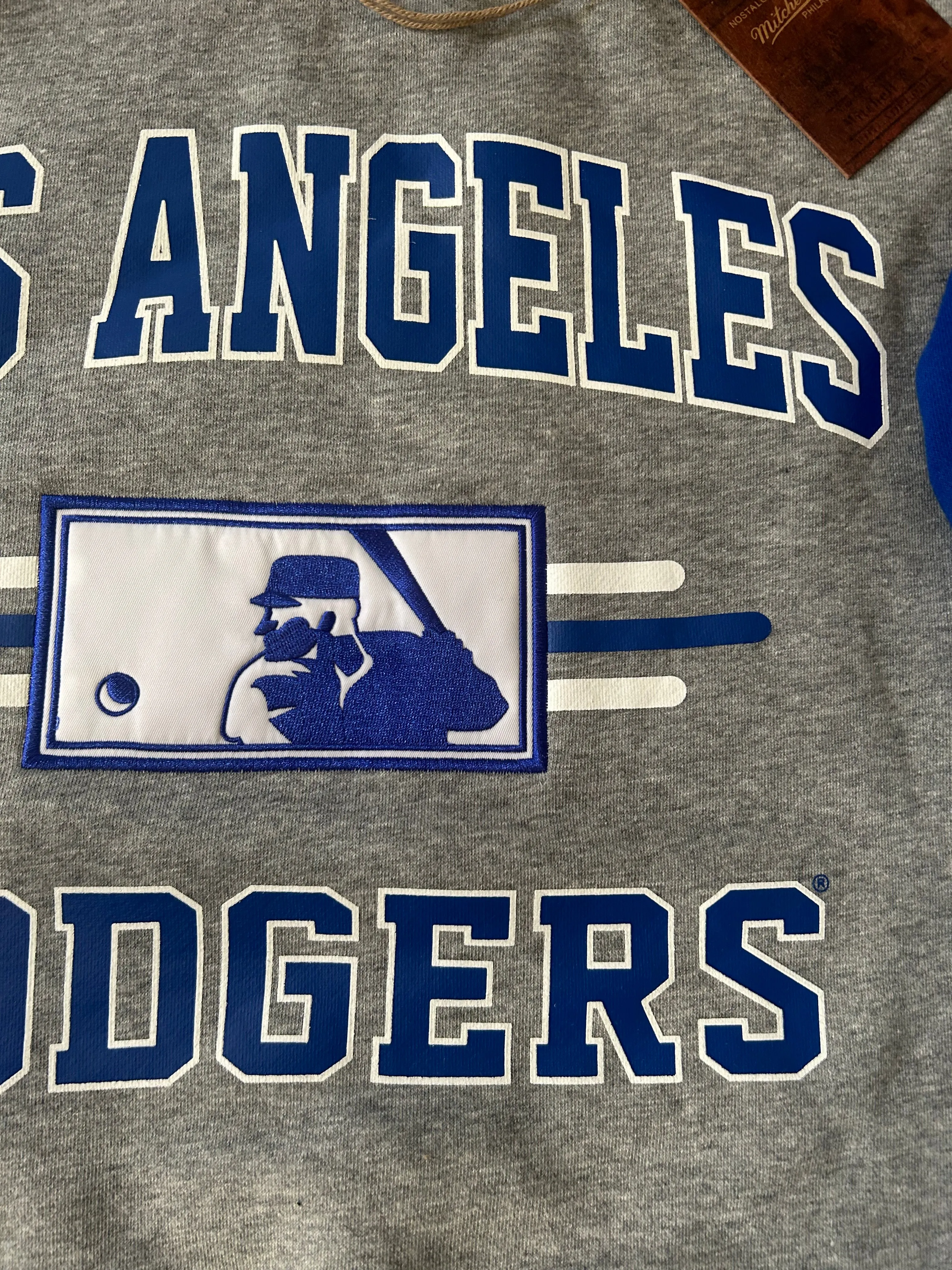 Los Angeles Dodgers Mitchell & Ness All over Crew Vintage Logo pullover