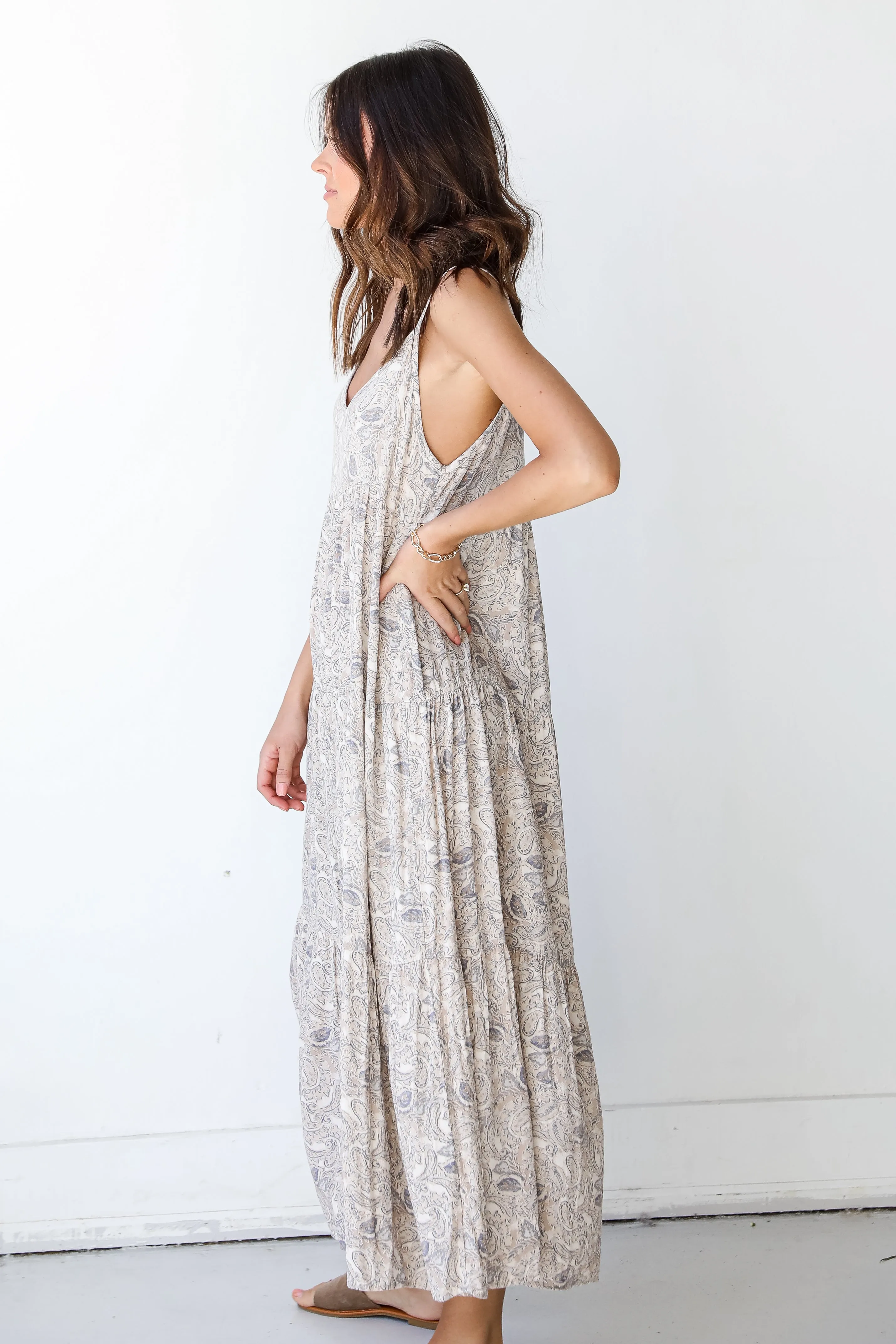 Lovely To Meet You Tiered Maxi Dress