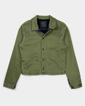 Marithé Francois Girbaud Green Denim Jacket 1990's