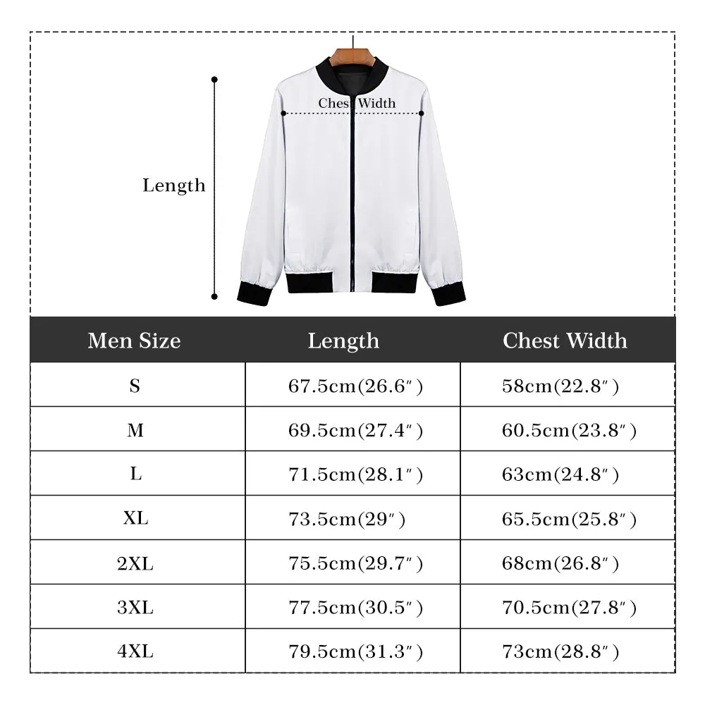 Mens Bomber Jacket- Visual Symphony