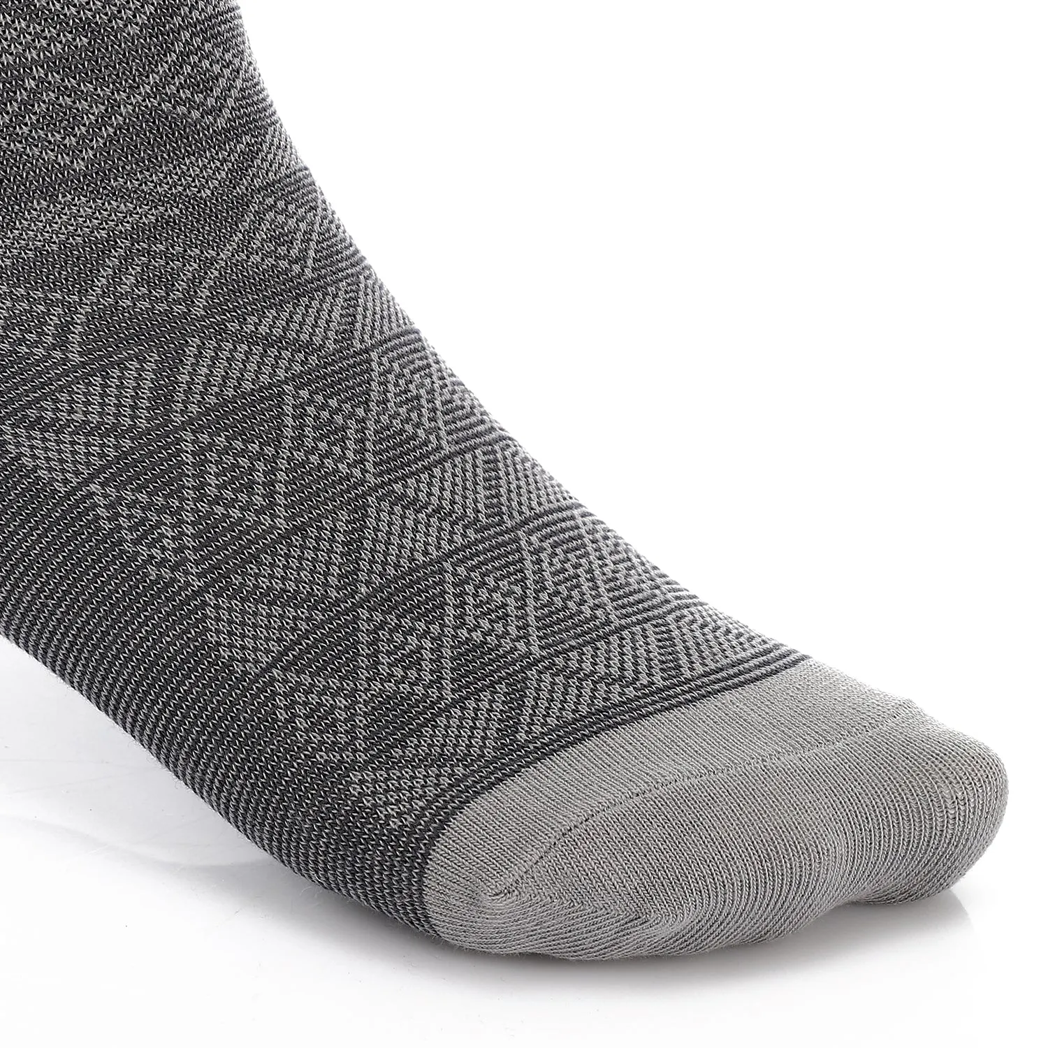 Men's Classic Jacquard Socks -Dark & Lite Gray