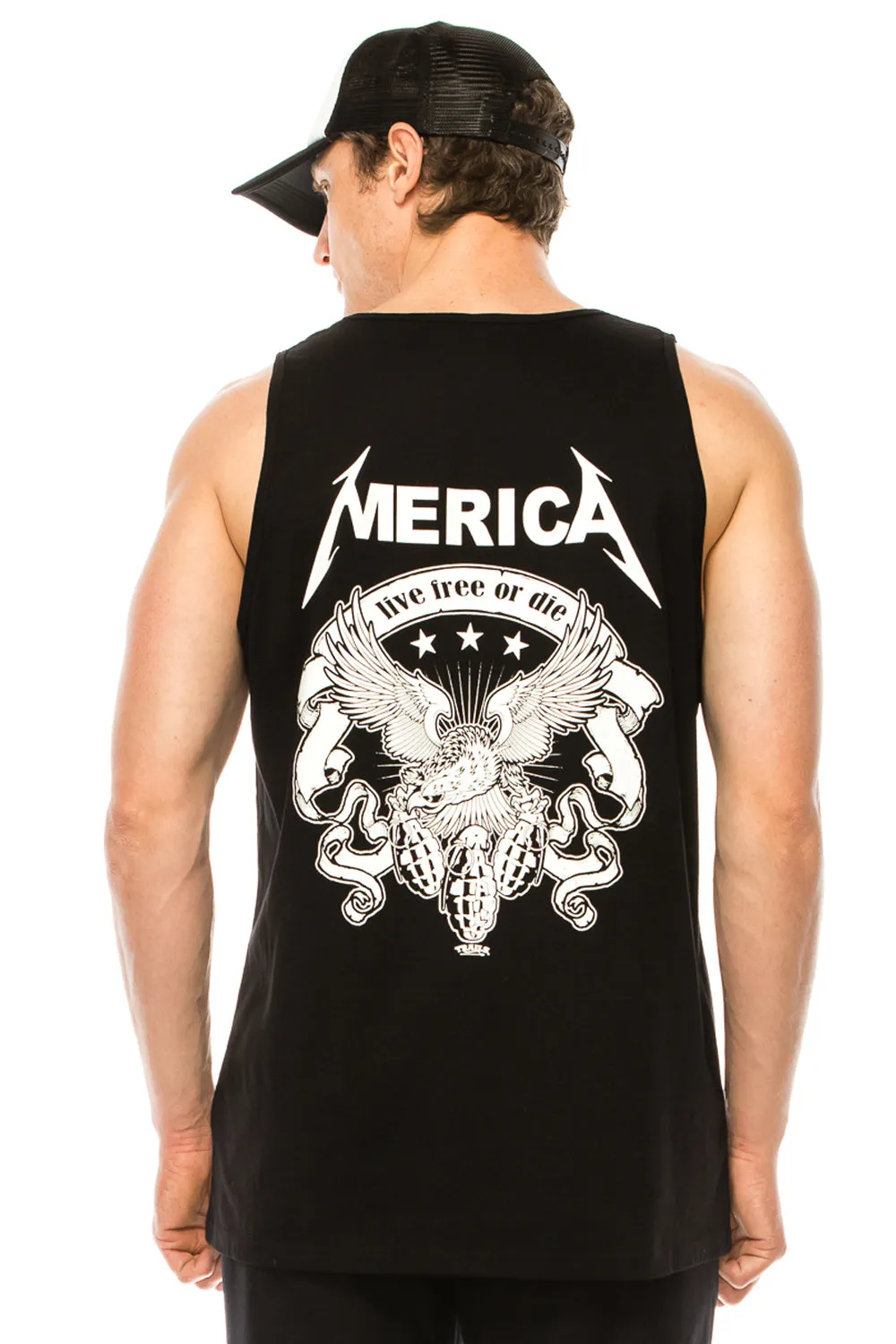 MERICA HAND TRUCKER HAT