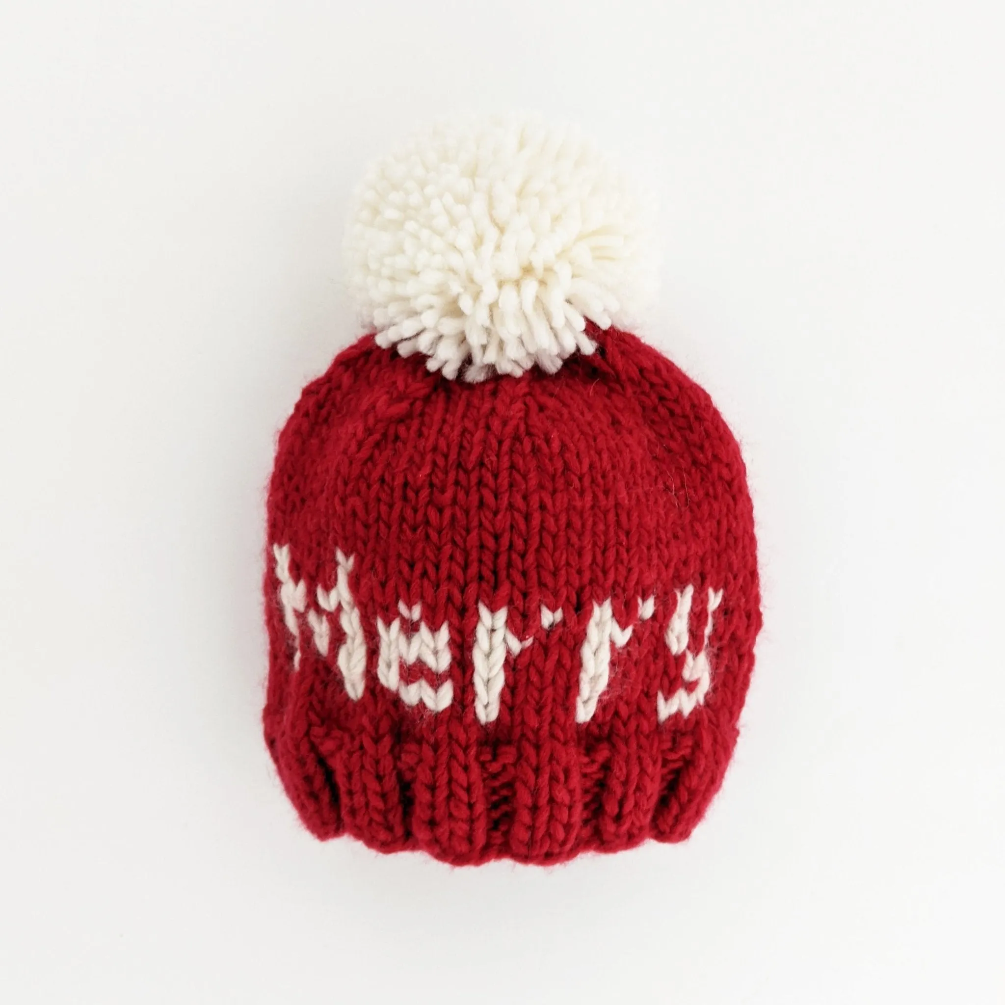 Merry Hand Knit Beanie Hat