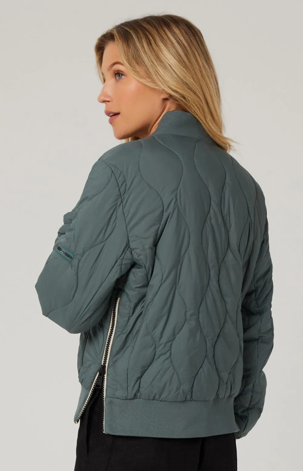 Metro II Bomber Jacket | Eucalyptus