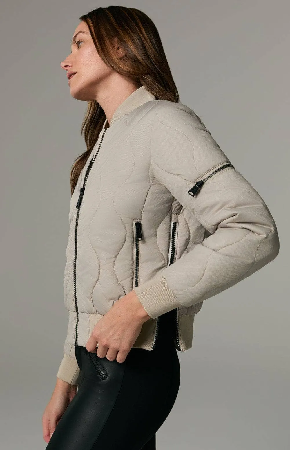 Metro Ii Bomber Jacket | Stone