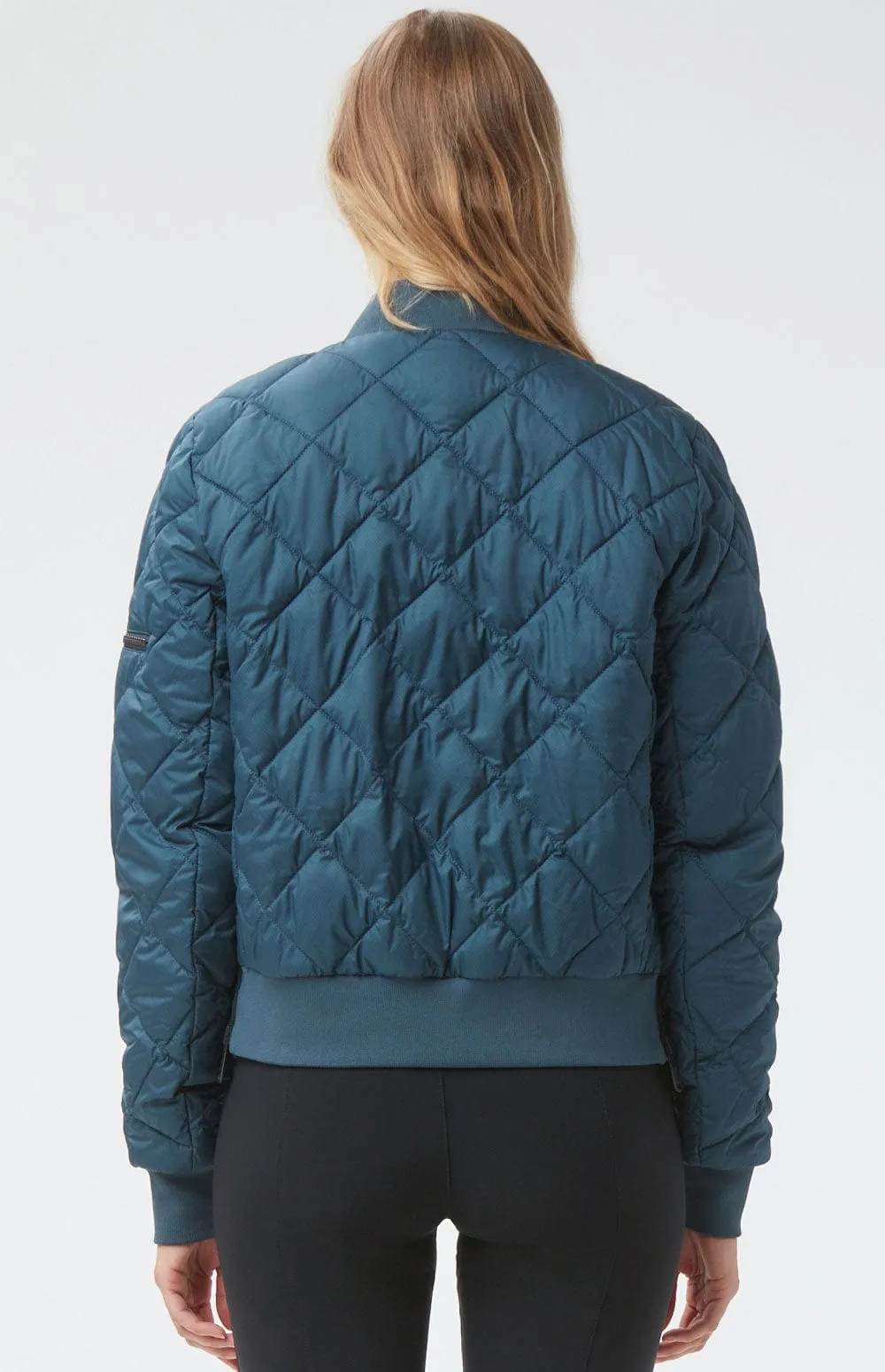 Metro II Bomber Jacket | Teal Blue