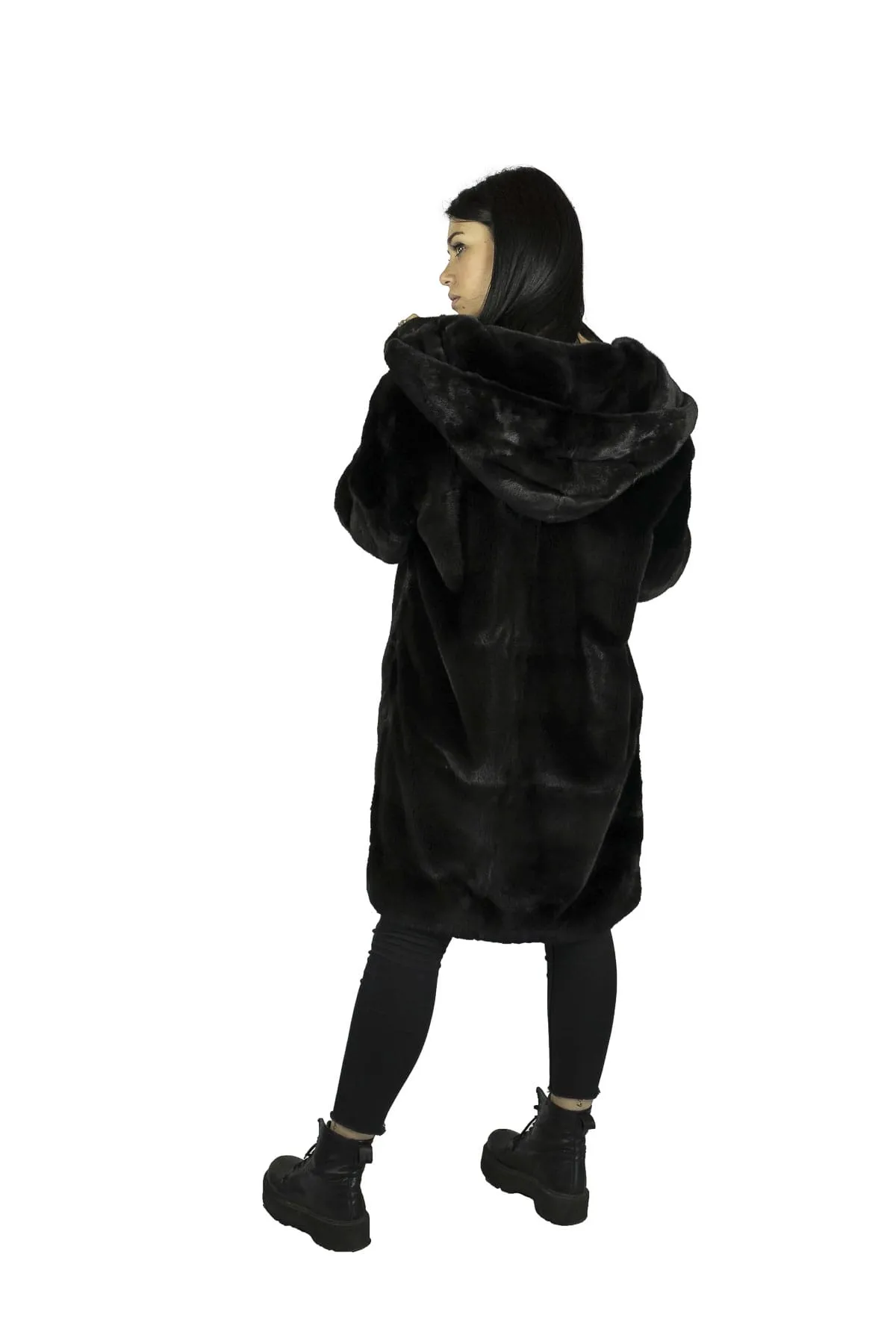 Mink Coat with Hood