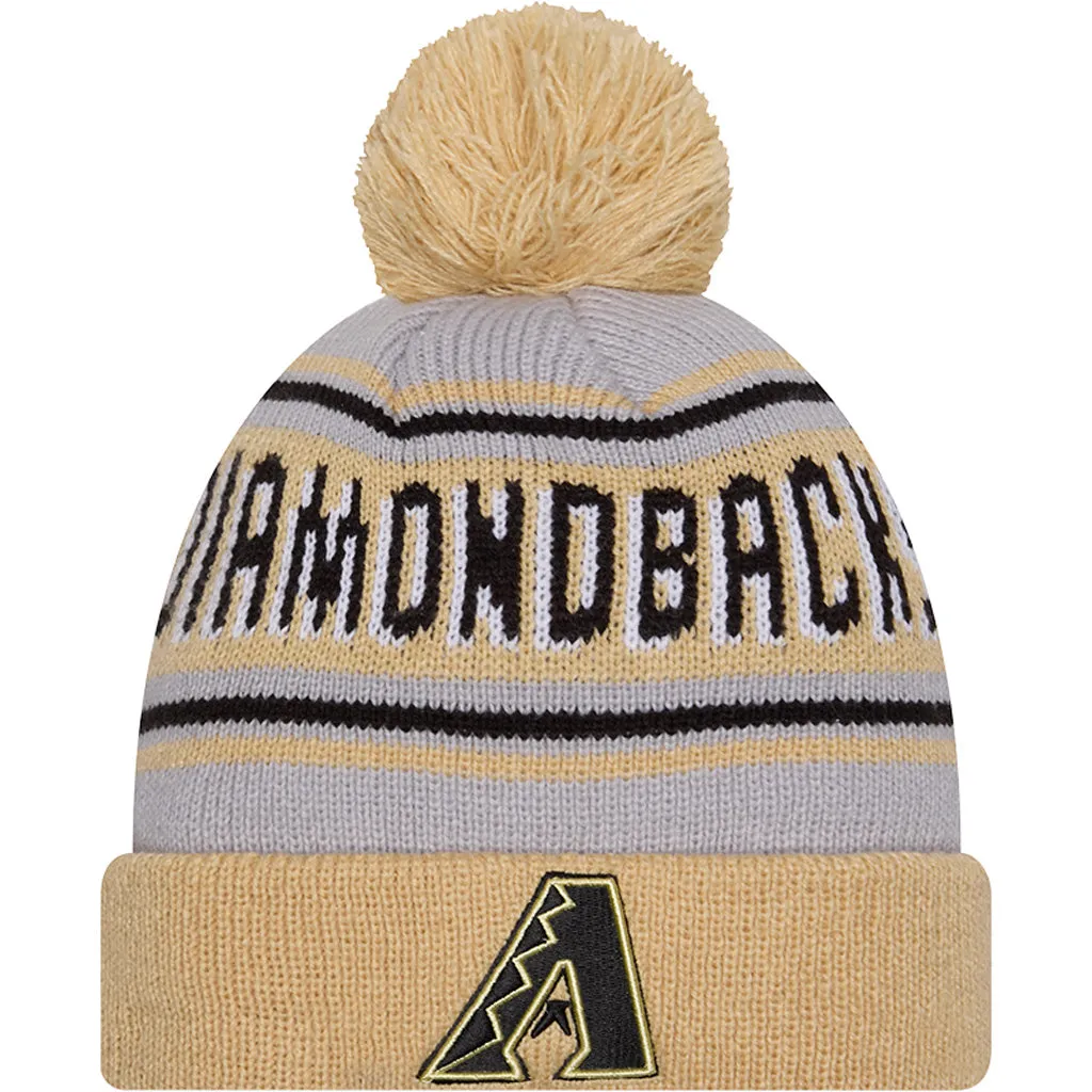 MLB Arizona Diamondbacks New Era Pom Wordmark Knit Hat