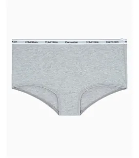 Modern Logo Boyshort Gray