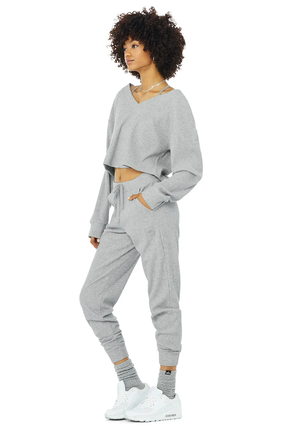 Muse V-Neck Pullover & Muse Sweatpant Set