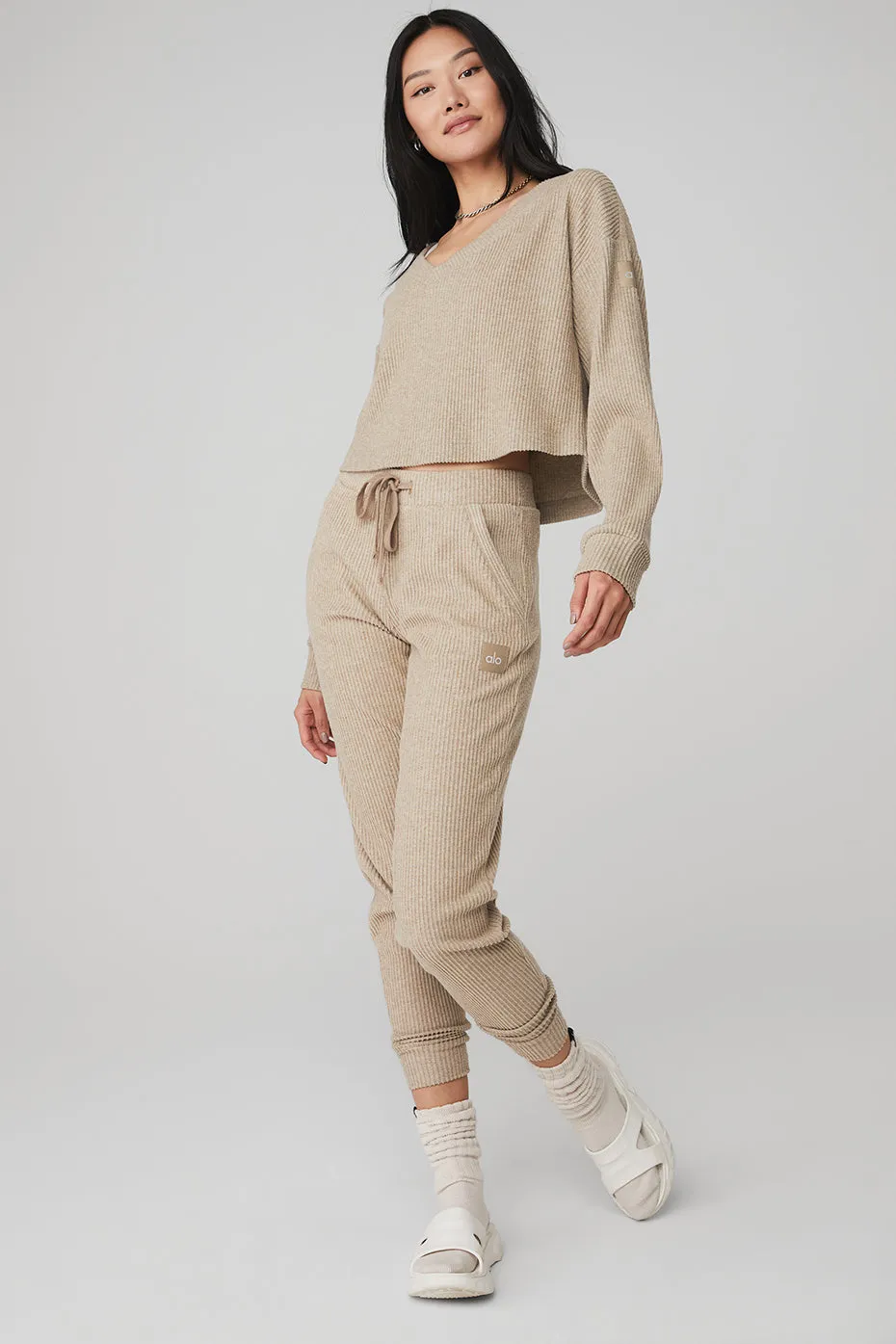 Muse V-Neck Pullover & Muse Sweatpant Set