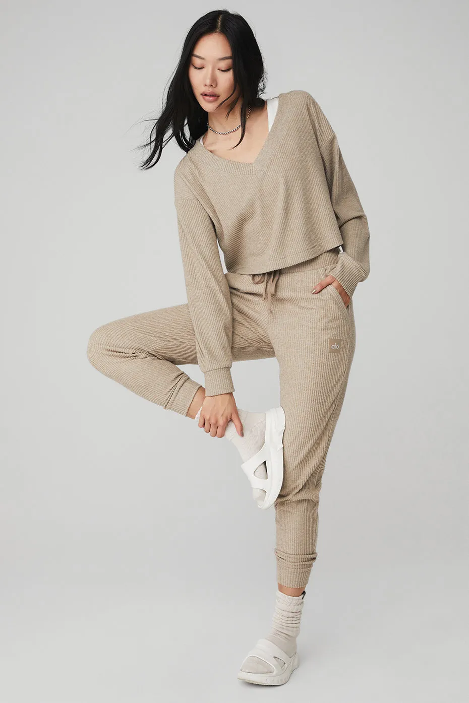 Muse V-Neck Pullover & Muse Sweatpant Set