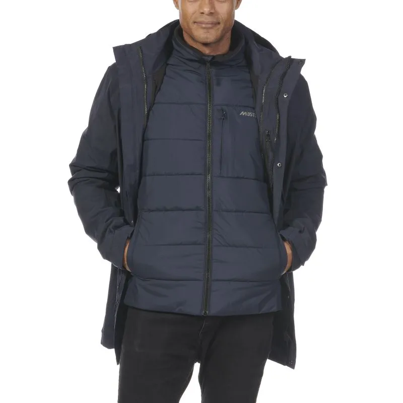 Musto Marina 3 in 1 Mens Waterproof Parka Jacket - Navy