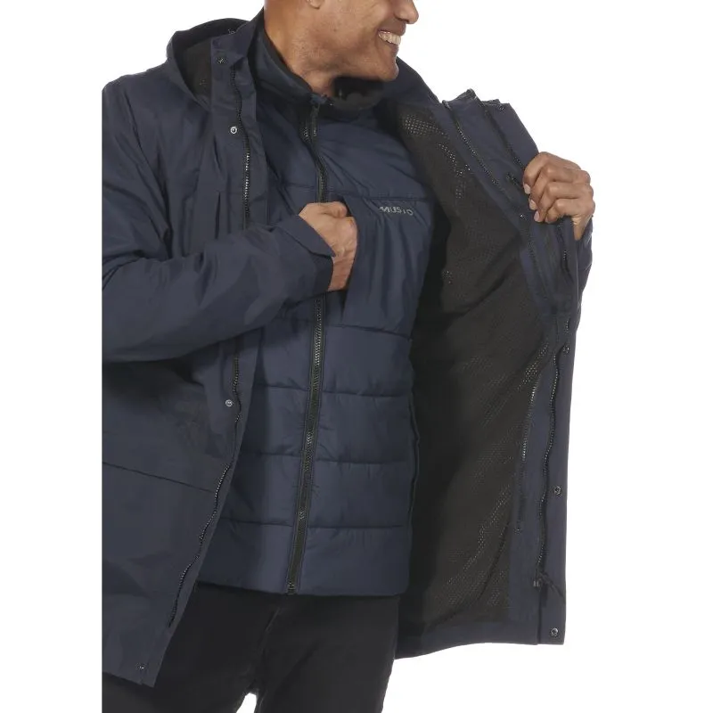 Musto Marina 3 in 1 Mens Waterproof Parka Jacket - Navy