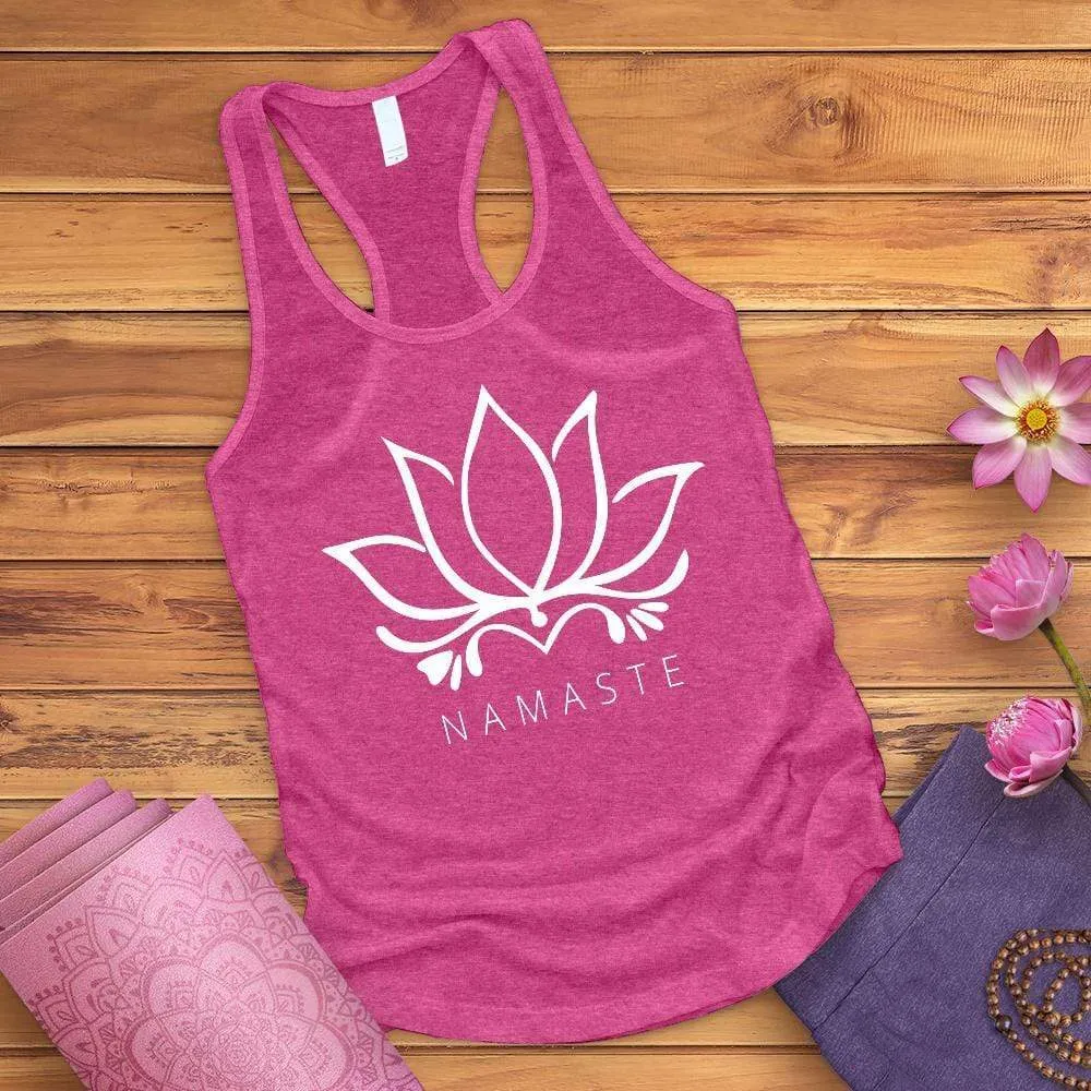 Namaste Lotus Racerback Tank Top