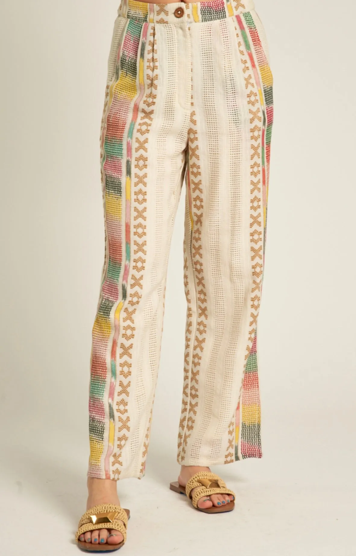 Natural Print Pants