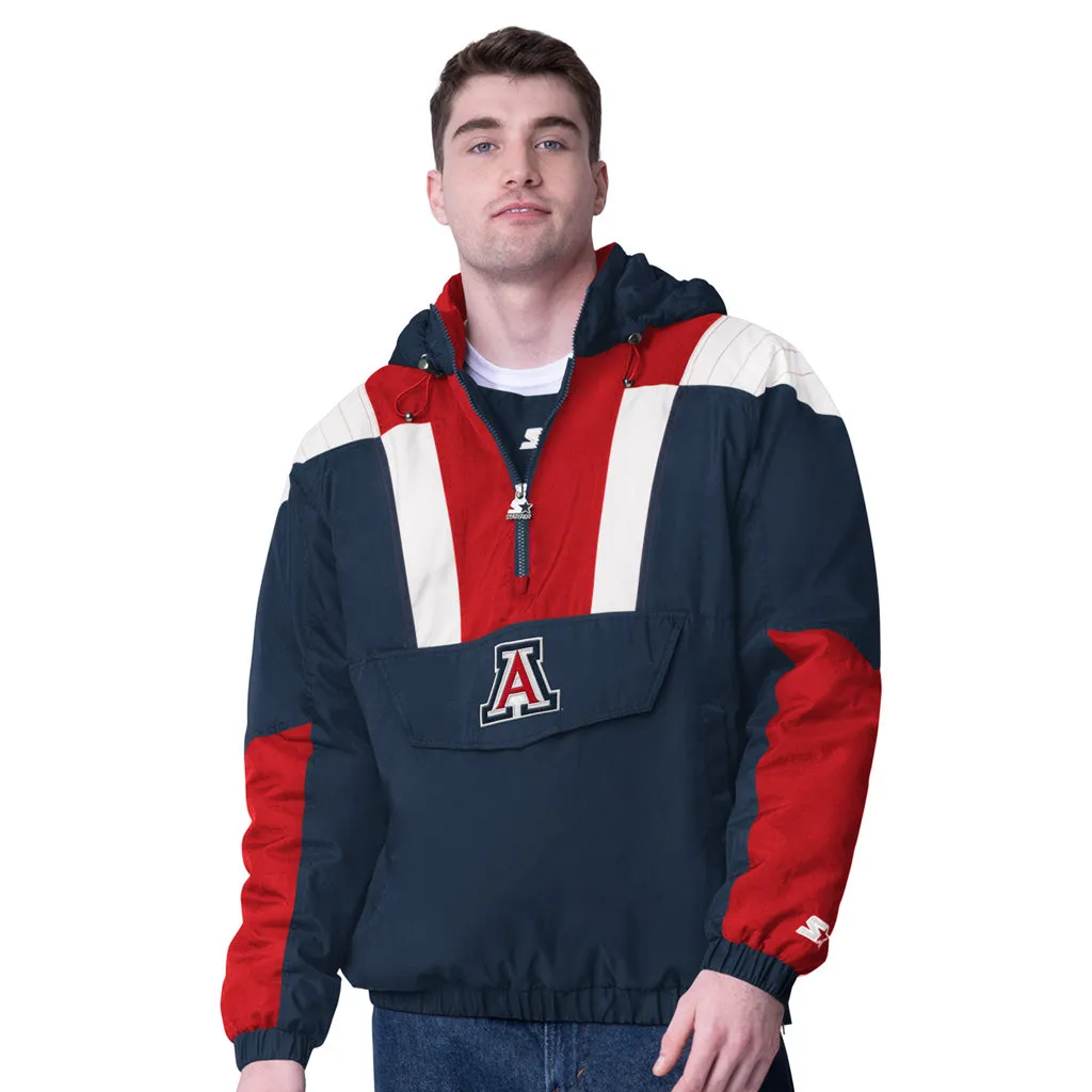 NCAA Arizona Wildcats Starter Chargers Half-Zip Pullover Hoodie