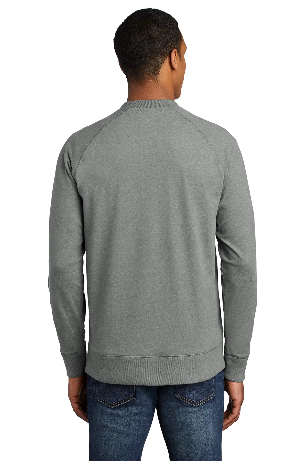 New Era Sueded Cotton Blend Custom Quarter Zips, Shadow Grey Heather