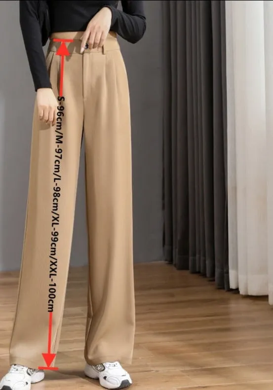 New high waist loose wide leg pants