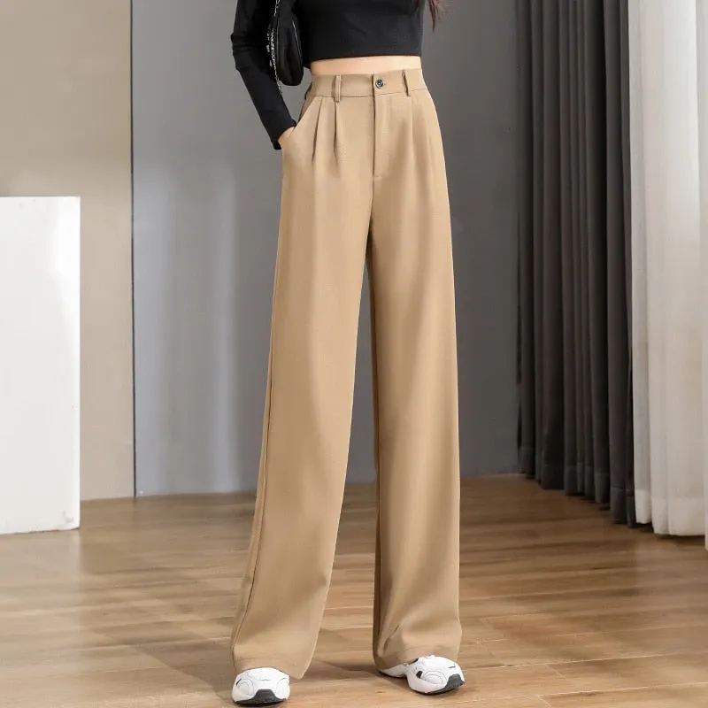 New high waist loose wide leg pants