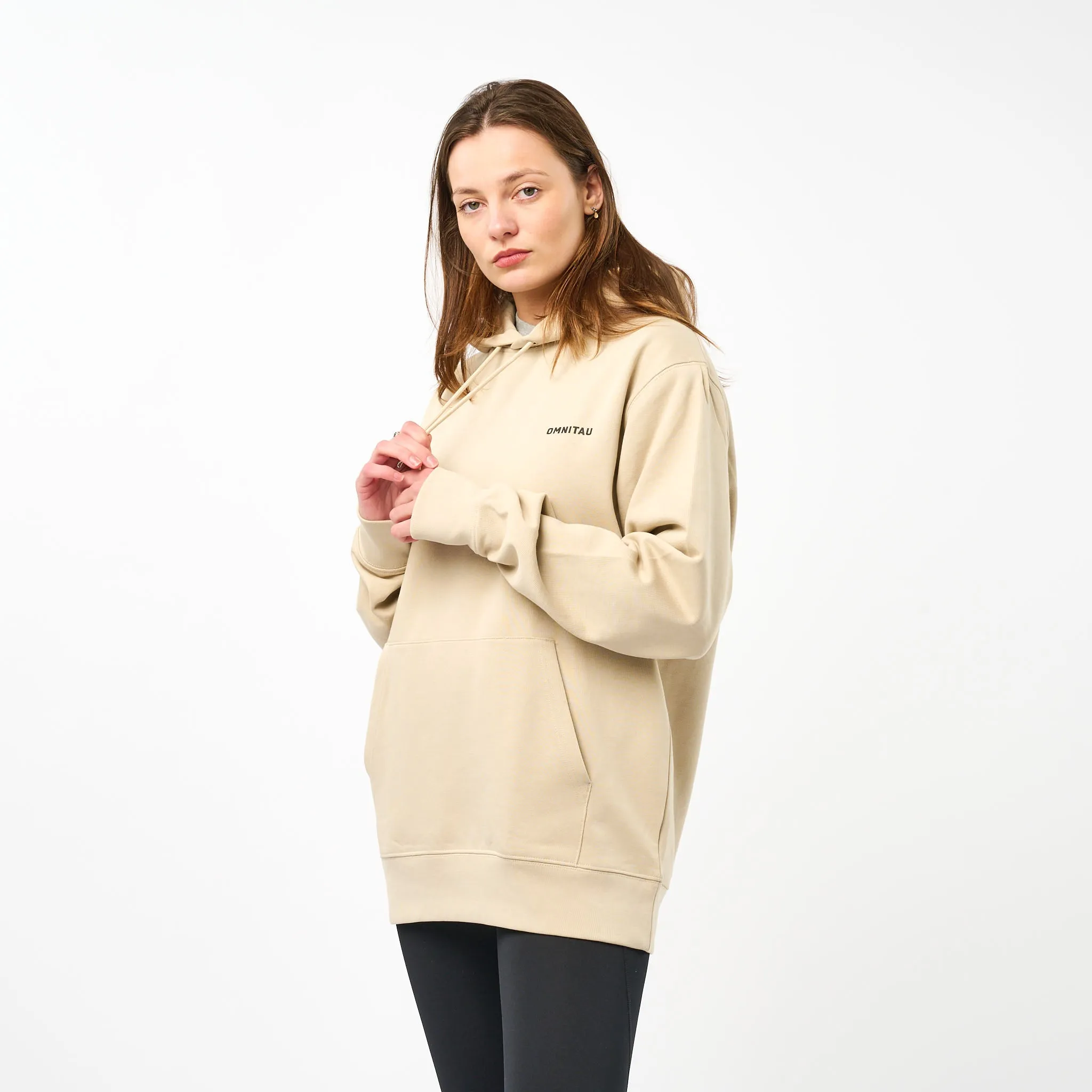 Omnitau Women's Muir Organic Cotton Medium Fit Hoodie - Dark Cream