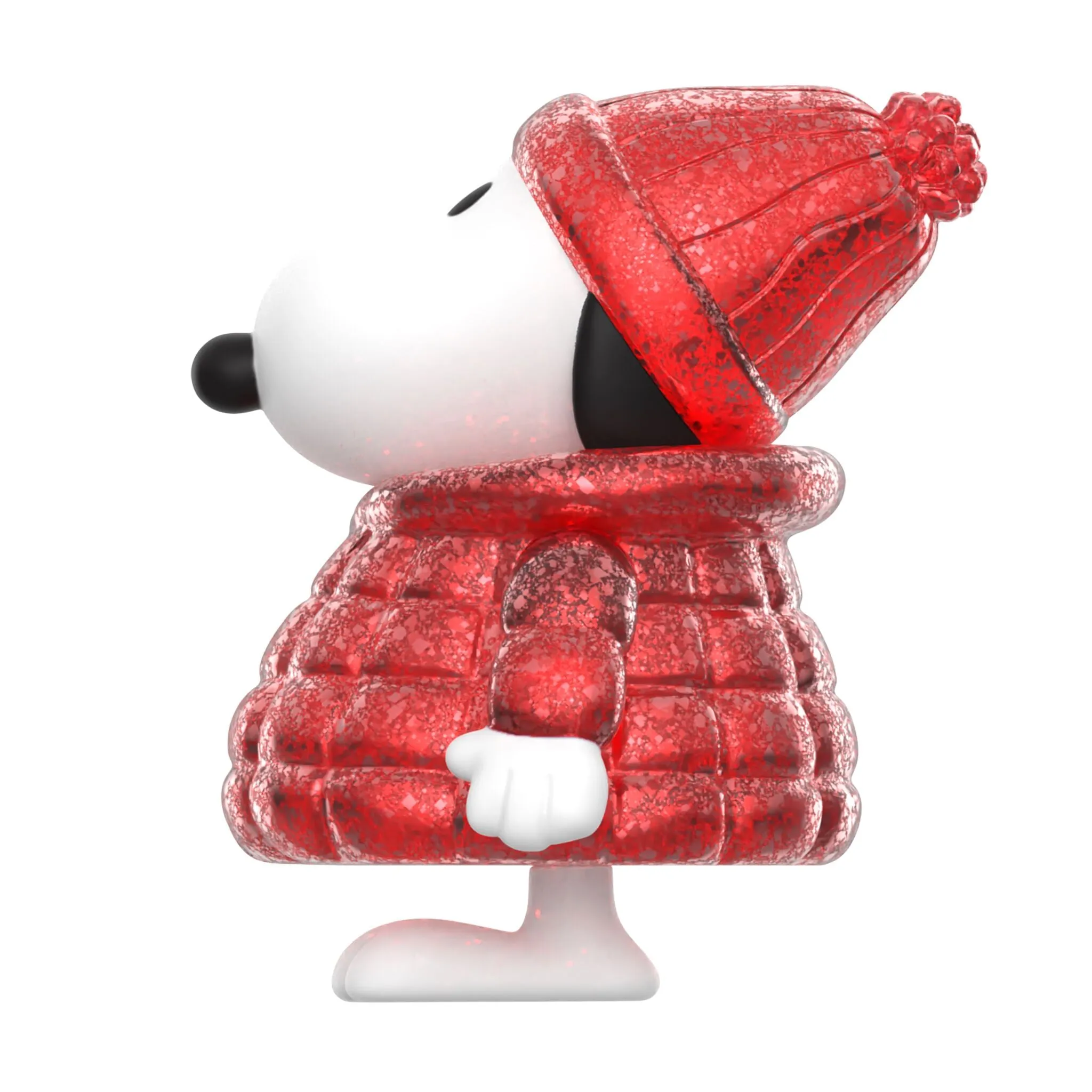 Peanuts ReAction Figures - Snoopy Puffy Coat  (Red Glitter)