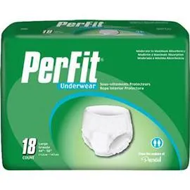 Per-Fit Protective Underwear Large 44" - 58" - One pkg of 18 each