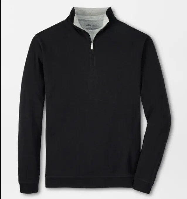 Peter Millar Crown Comfort Custom Quarter Zips, Black