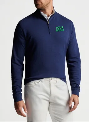 Peter Millar Crown Comfort Custom Quarter Zips, Navy