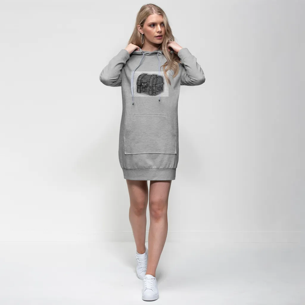 Pirate Chest Premium Adult Hoodie Dress