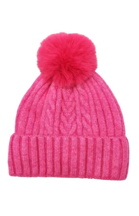 PomPom Hat in Pink