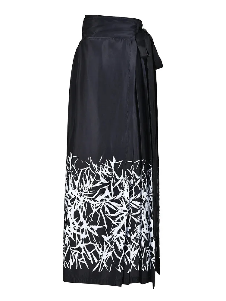 Pre Order:  Bamboo Print Wide Leg Pants