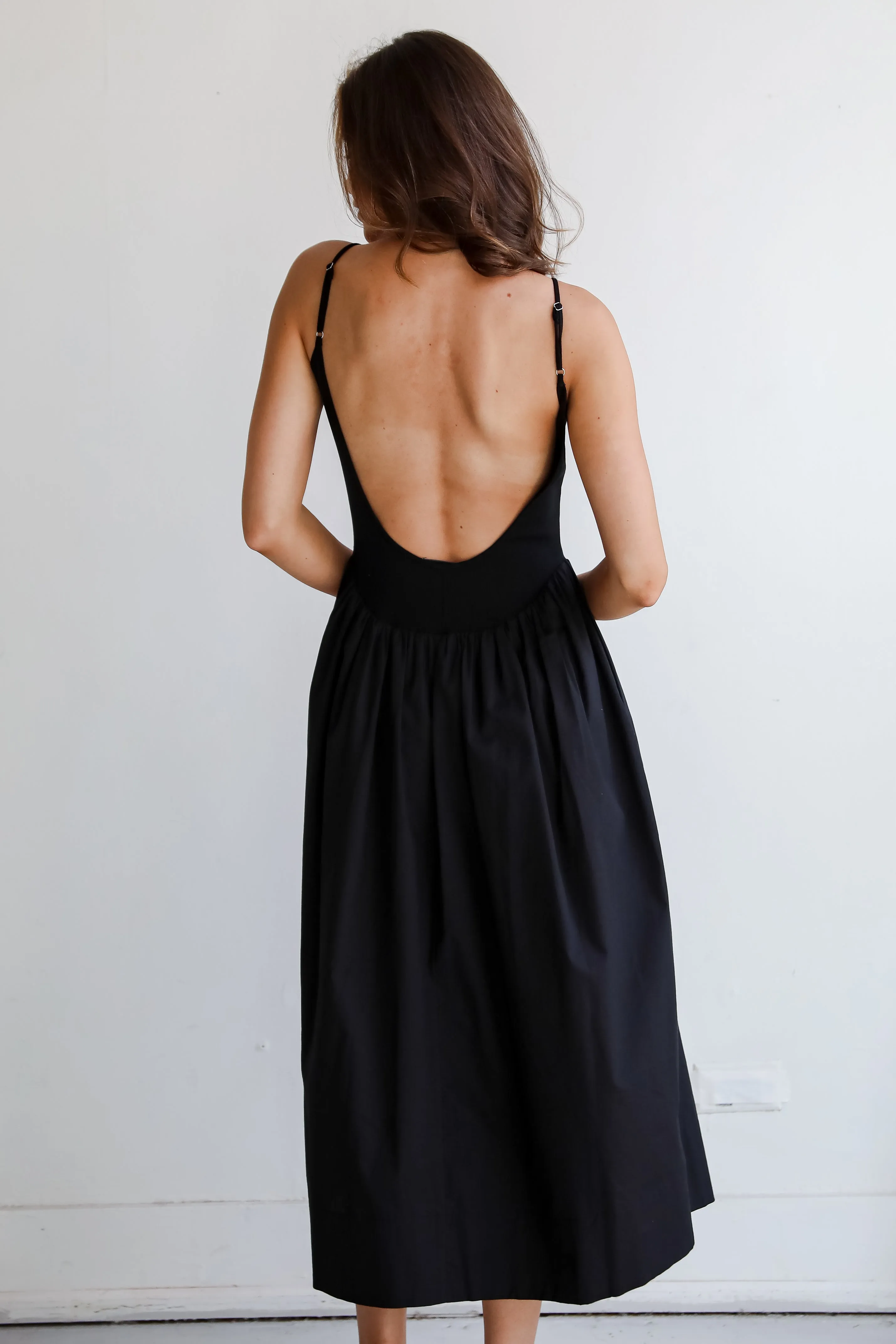 Precious Sentiments Black Contrast Maxi Dress