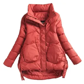 Purpdrank - 2023 Winter New Women Parka Fashion Padded Jacket Thick Warm Cotton Coat Clothing Lady